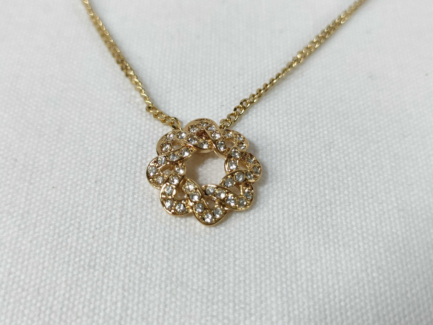 NINA RICCI Rhinestone Necklace and Courreges Earring Set Necklace