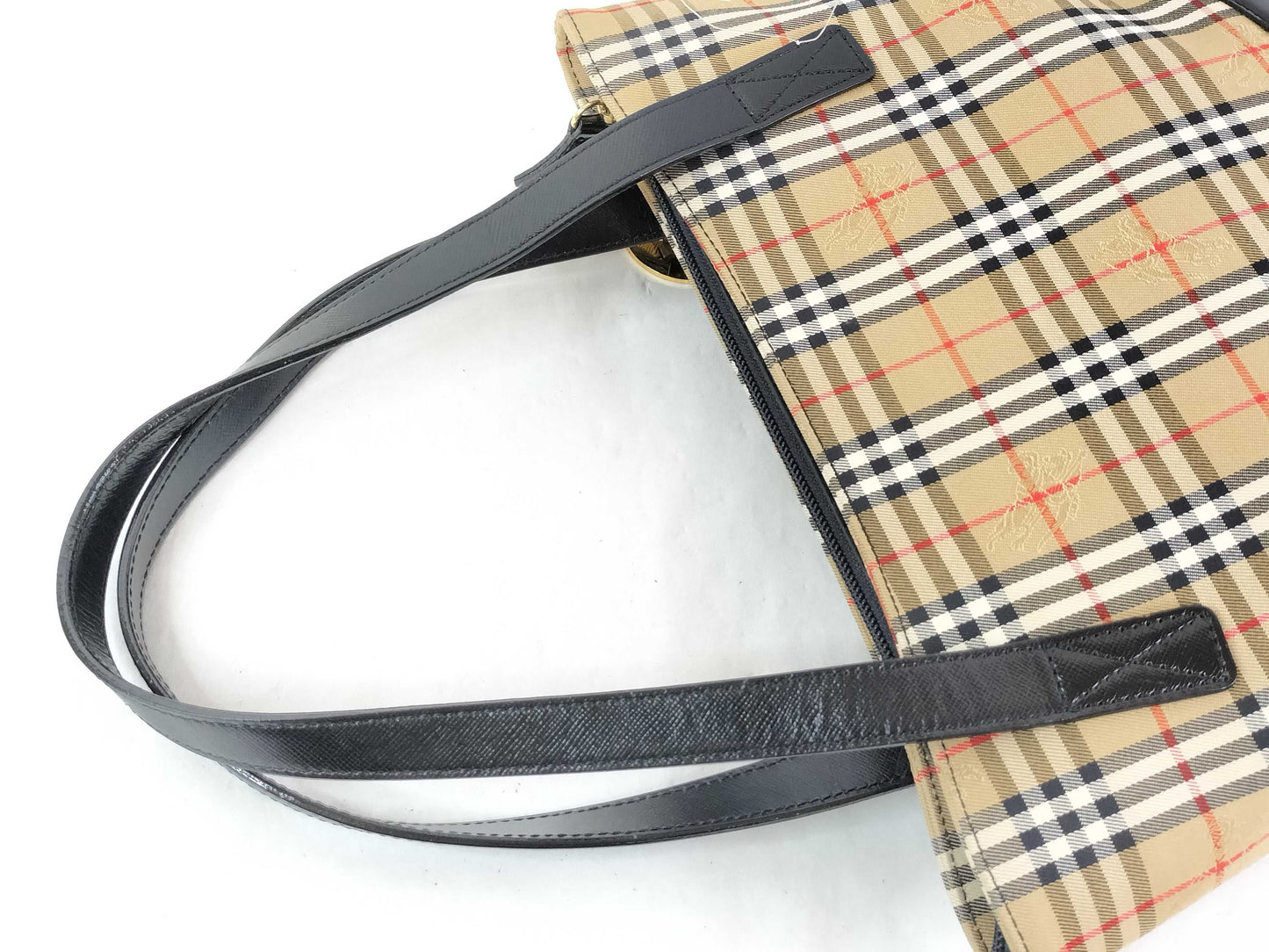 BURBERRY Nova Check Beige Tote Bag