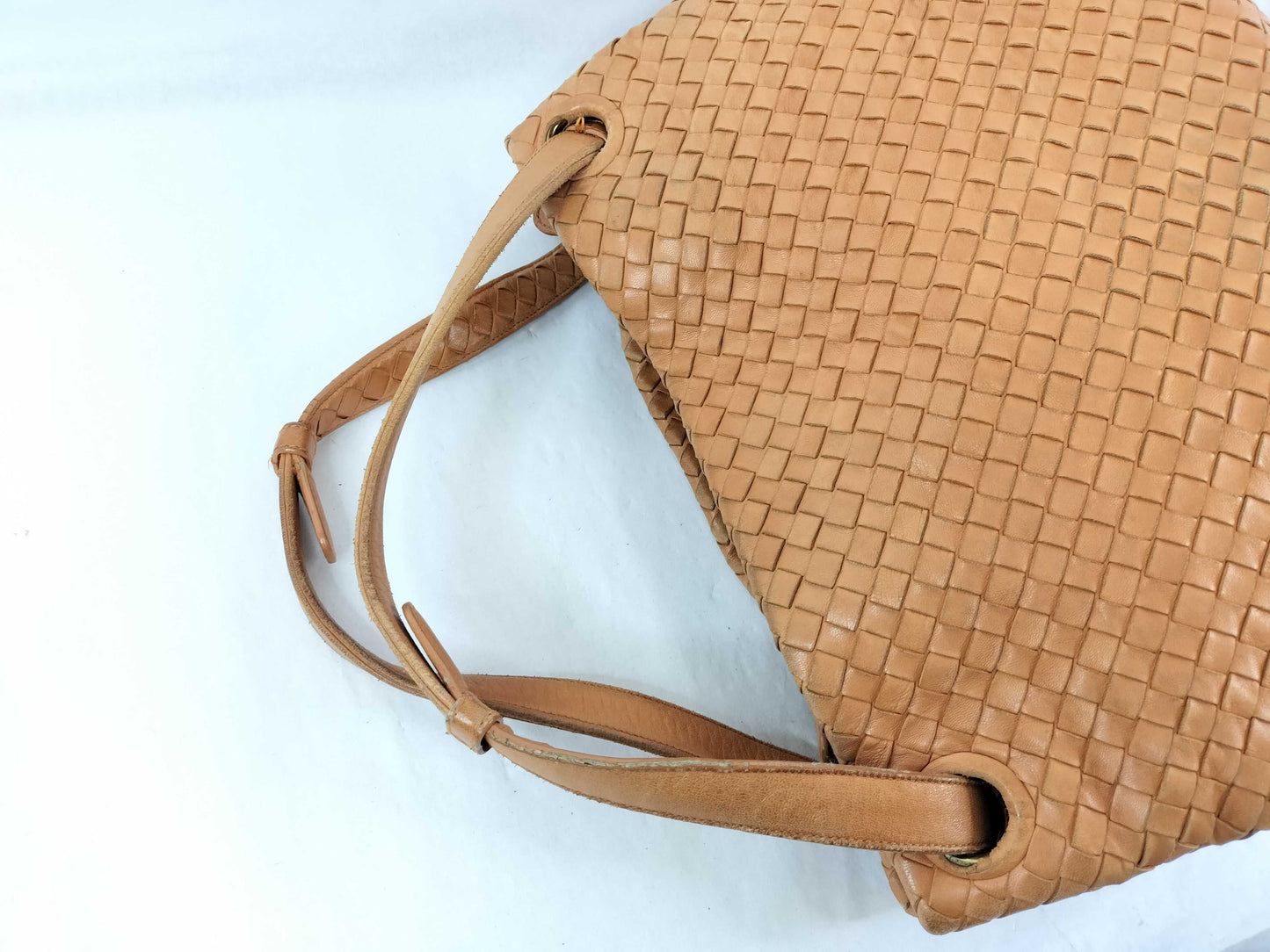 BOTTEGA VENETA Intrecciato Bottega Handbag Intrecciato Leather Orange Tote Bag