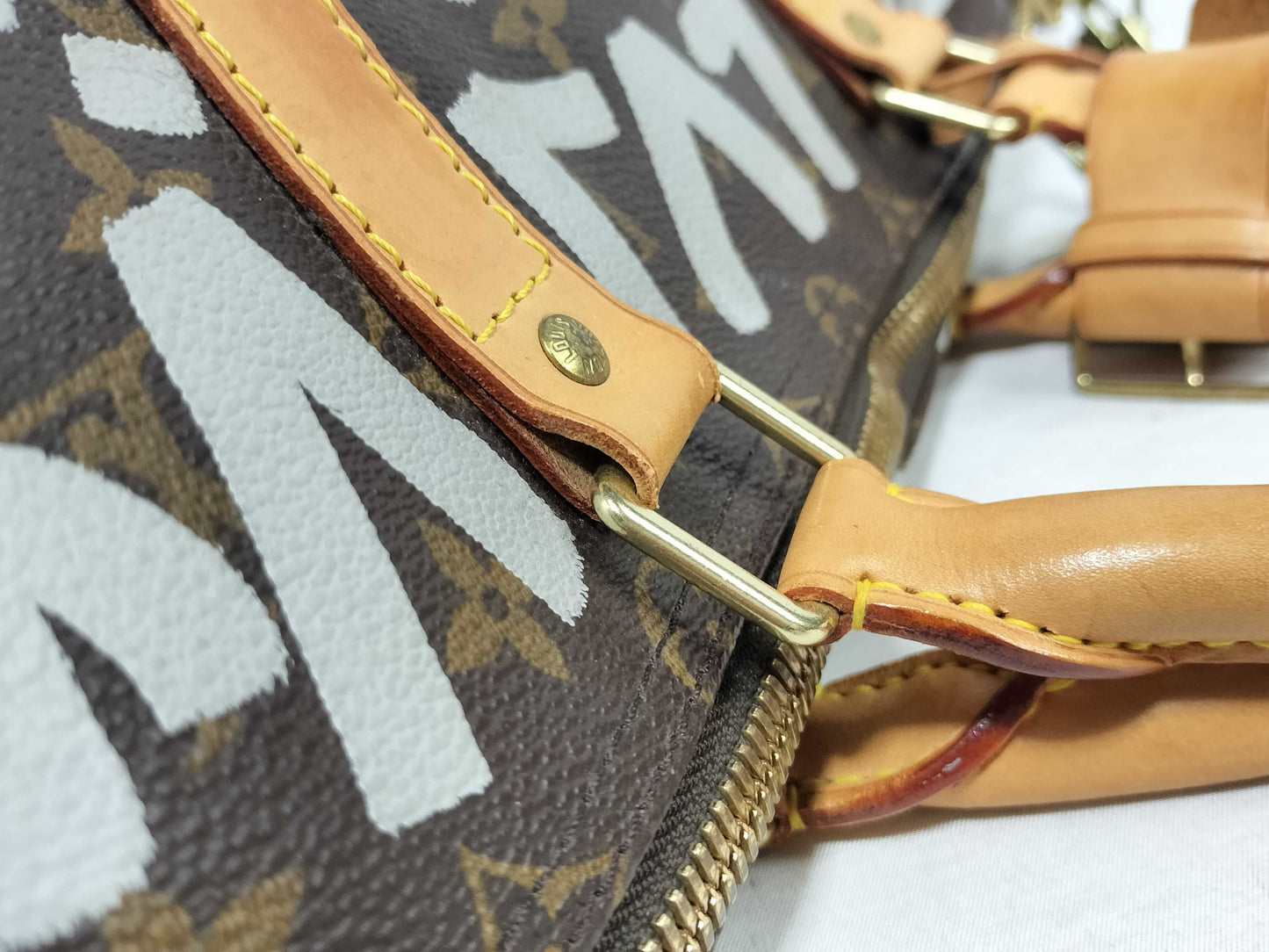 LOUIS VUITTON Monogram Keepall 55 M41424 MI1901 Brown Boston Bag