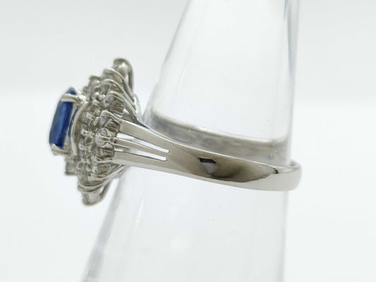 S1.00ct D0.70ct PT900 6.2g Ring