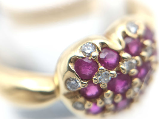 R0.81ct D0.12ct K18 4.2g Ring