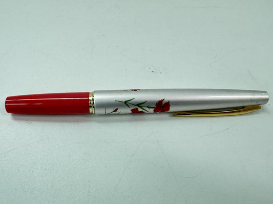 Pilot Fountain Pen 14K Plastic x Metal Silver x Pink Pen