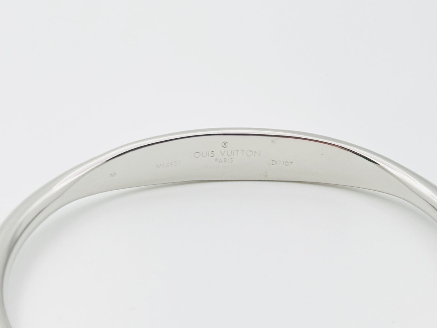 LOUIS VUITTON M64839 Jonques Monogram Bangle #M DI1107GP Silver Bracelet/Bangle