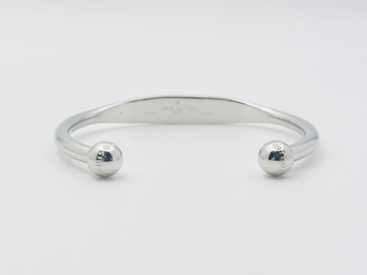 LOUIS VUITTON M64839 Jonques Monogram Bangle #M DI1107GP Silver Bracelet/Bangle