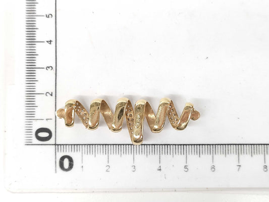 Transparent Stone K14 7.2g Pendant Top