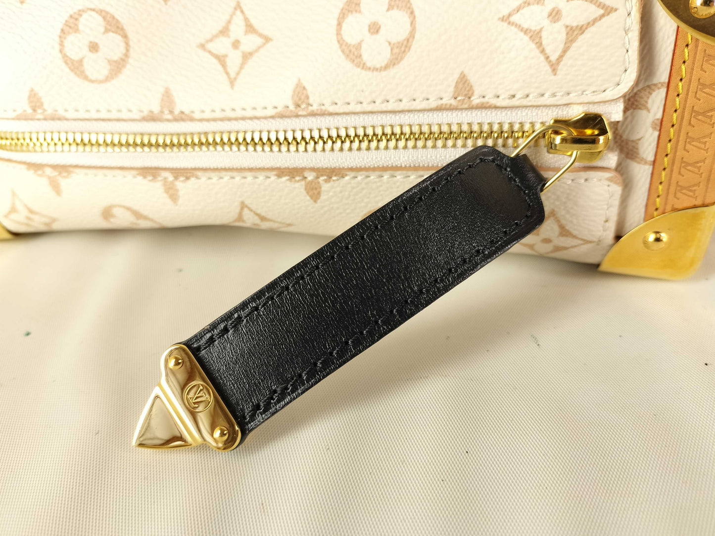 LOUIS VUITTON Monogram Side Trunk MM Monogram Dune Shoulder Bag