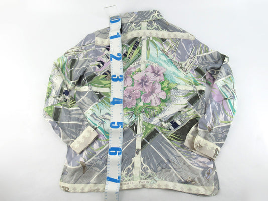 HERMES Silk All-Over Print Shirt Size: 40 Shirt