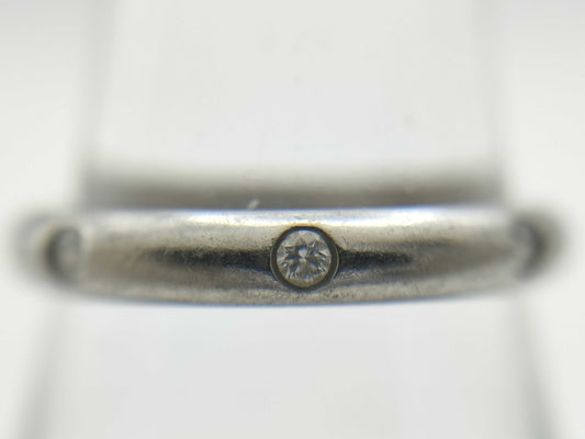 Cartier Band #49 3PD Pt950 2.8g Ring