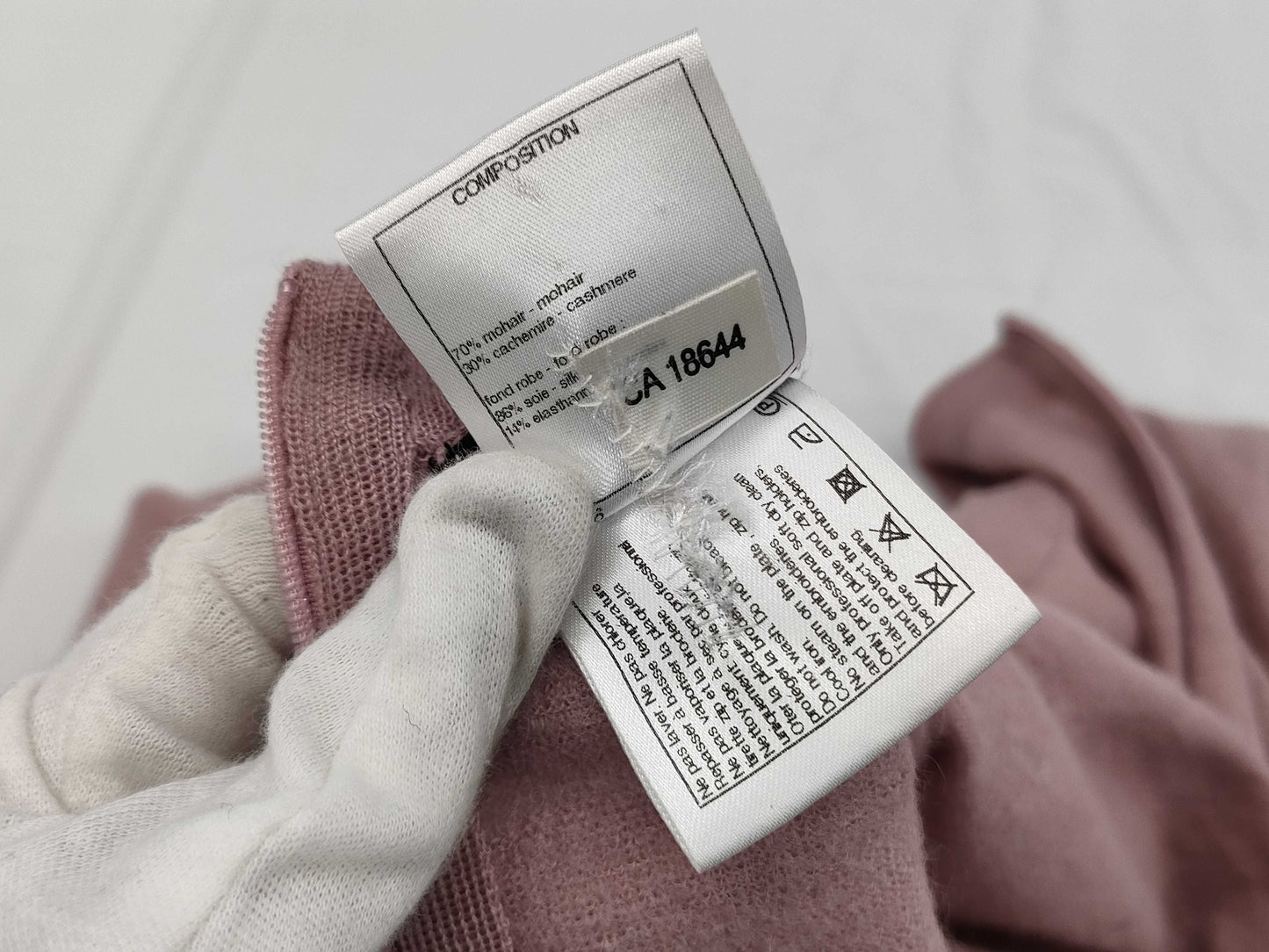 CHANEL CHANEL Pearl Knit Dress Size 44 Dress