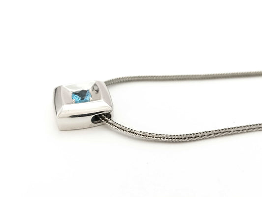 TASAKI Color Stone Sterling Silver 9.2g Necklace