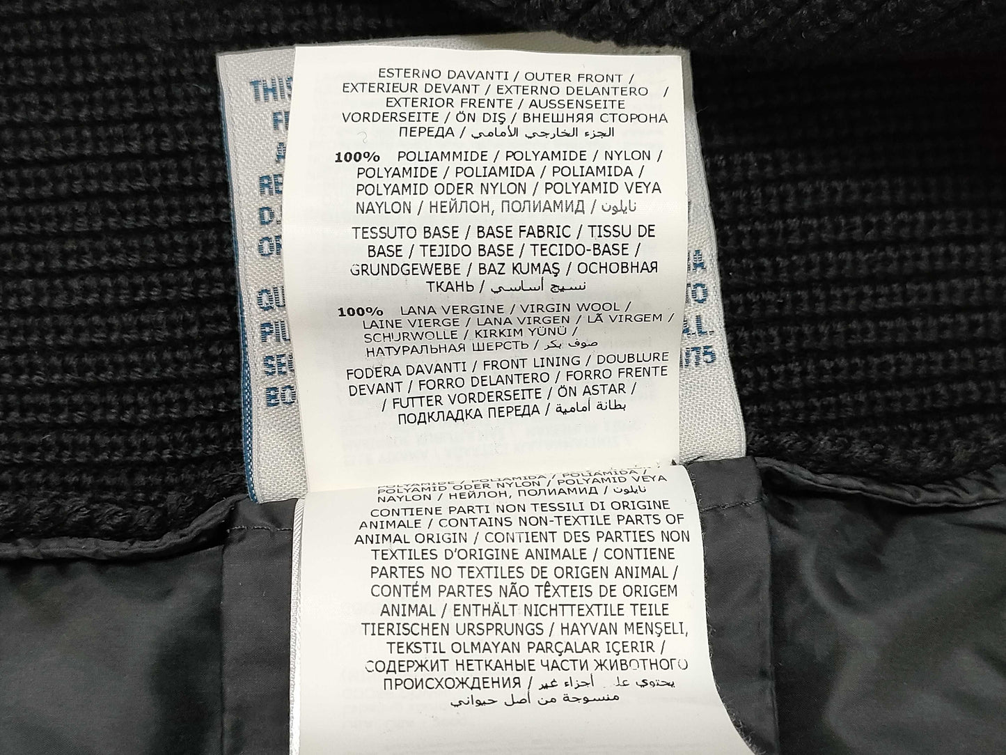 MONCLER Moncler Cardigan Knit Down Hoodie with Switching Design, Black, Size M