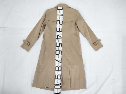 BURBERRY London Trench Coat with Belt, Size 9