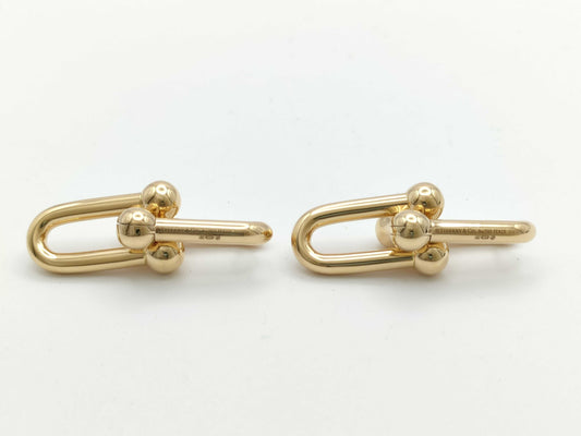 Tiffany & Co. Hardware Medium Au750 5.6g Earrings
