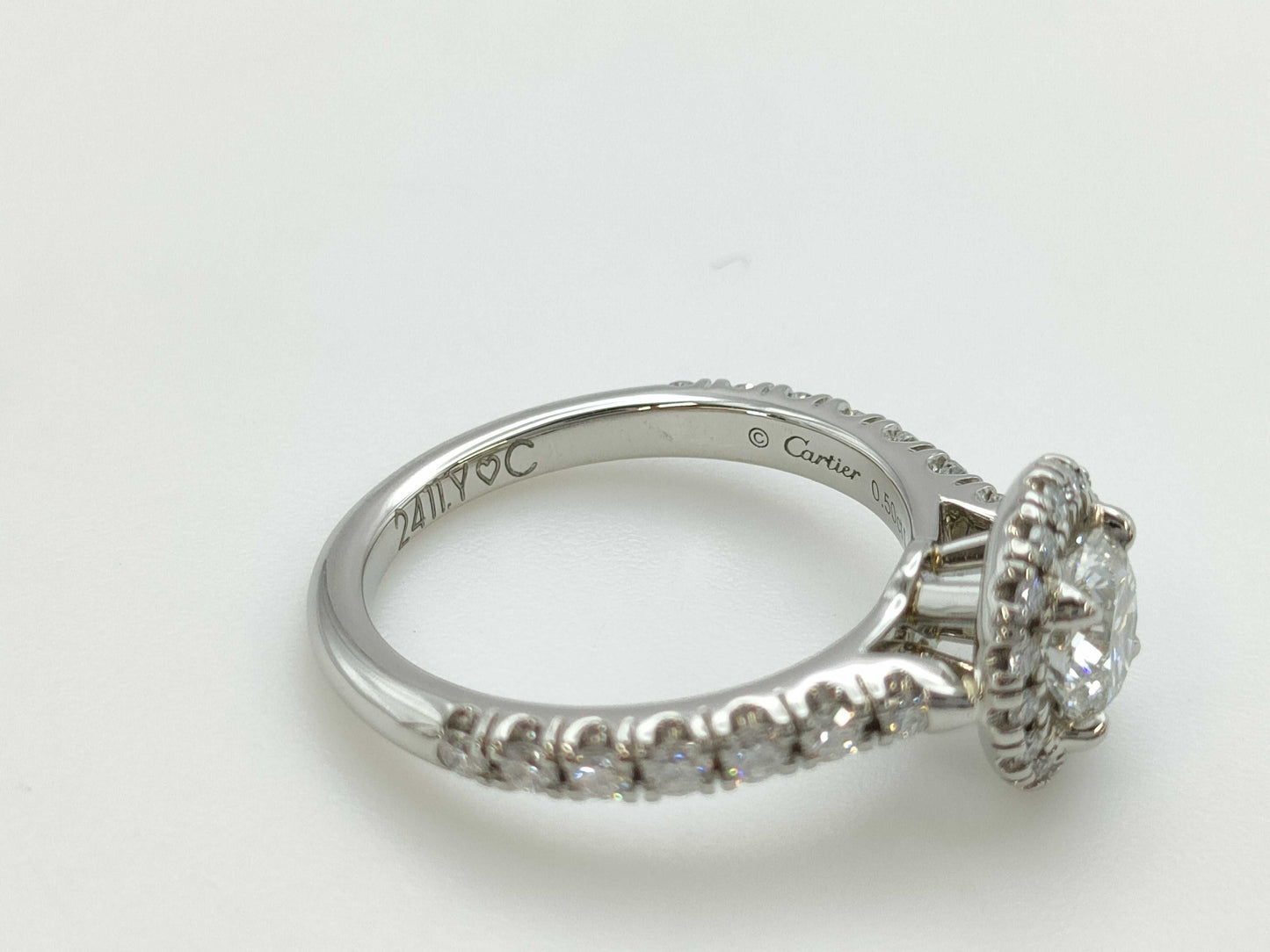 Cartier Destine Solitaire D0.50ct Diamond Ring in Pt950