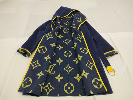 LOUIS VUITTON Monogram Wrap Coat Monogram 38 Coat