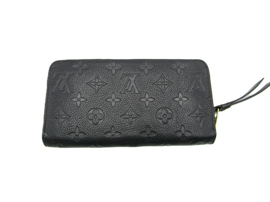 LOUIS VUITTON Monogram Empreinte LV Zippy Wallet M60571 Empreinte Noir G Hardware Wallet