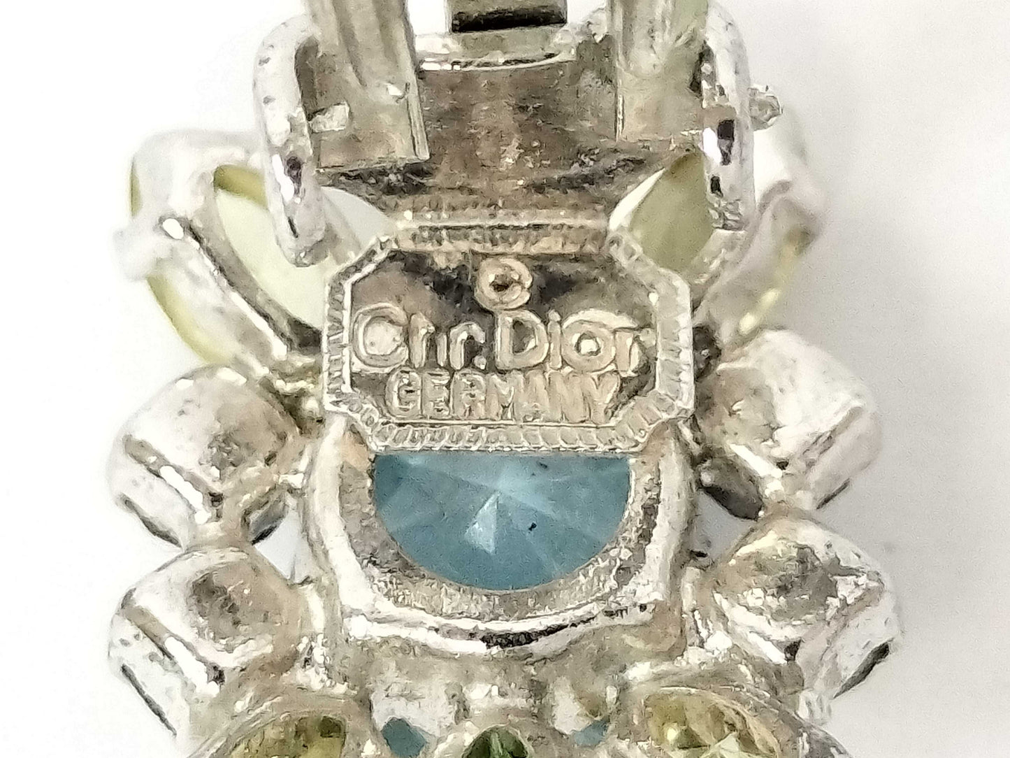 Dior Christian Dior Earrings Color Stone Earrings