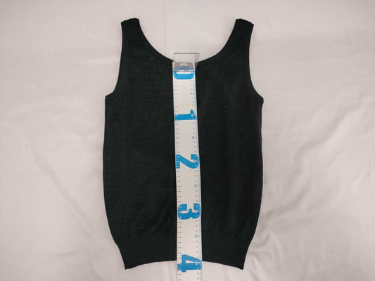 Dior Trotter Knit Tank Top, Black, Size M