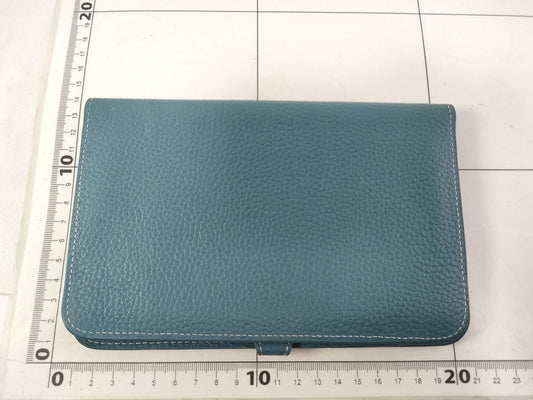 HERMES Dogon HERMES Hermes Dogon Wallet Blue Wallet