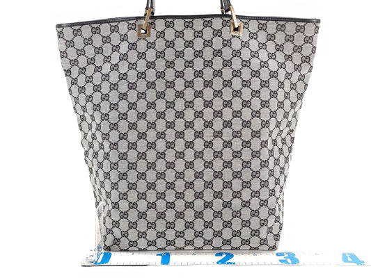 GUCCI GG Canvas Handbag Tote Bag 002 1097 2404 Large Capacity Black Tote Bag