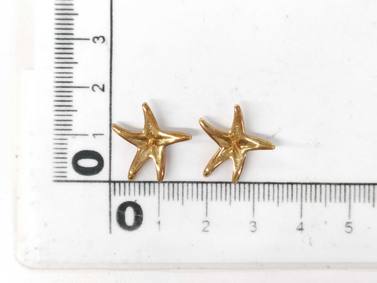 Tiffany & Co. Starfish YG 750/18K 4.4g Earrings