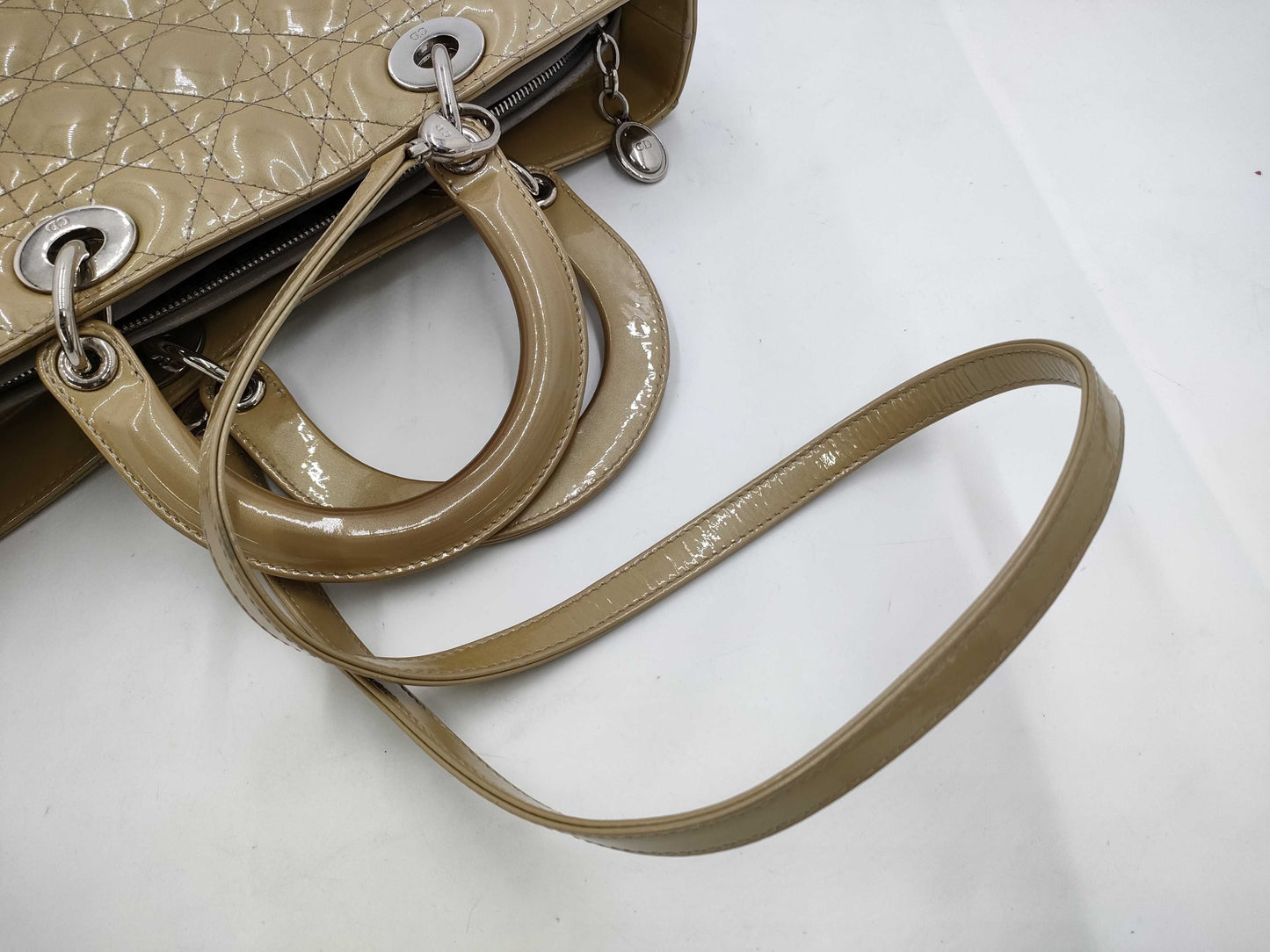 Dior Lady Dior Enamel Bag