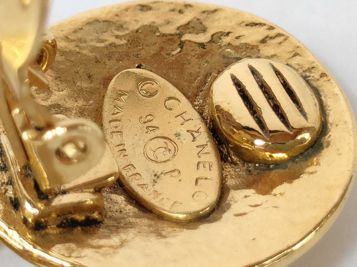 CHANEL Chanel Swing Earrings Gold 94P Earrings