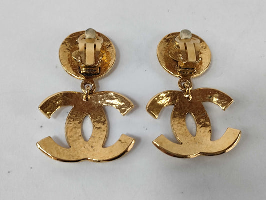 CHANEL Chanel Swing Earrings Gold 94P Earrings
