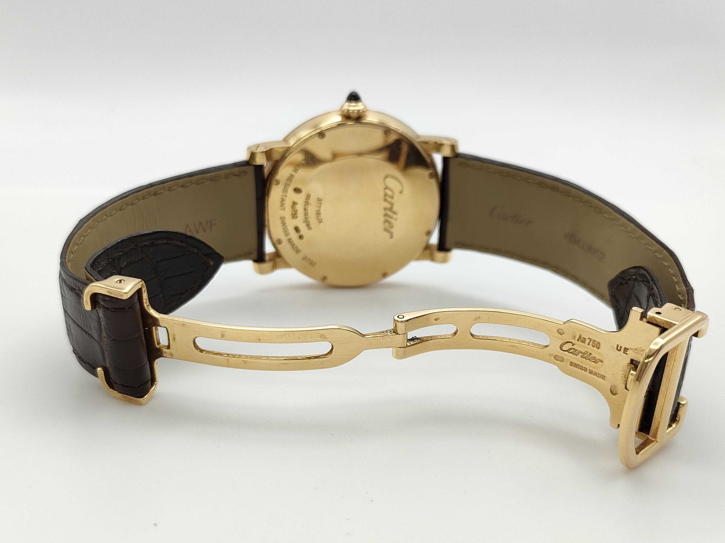 Cartier Rotonde W1556252 373237716UX Manual Winding 18K Gold Men's Watch