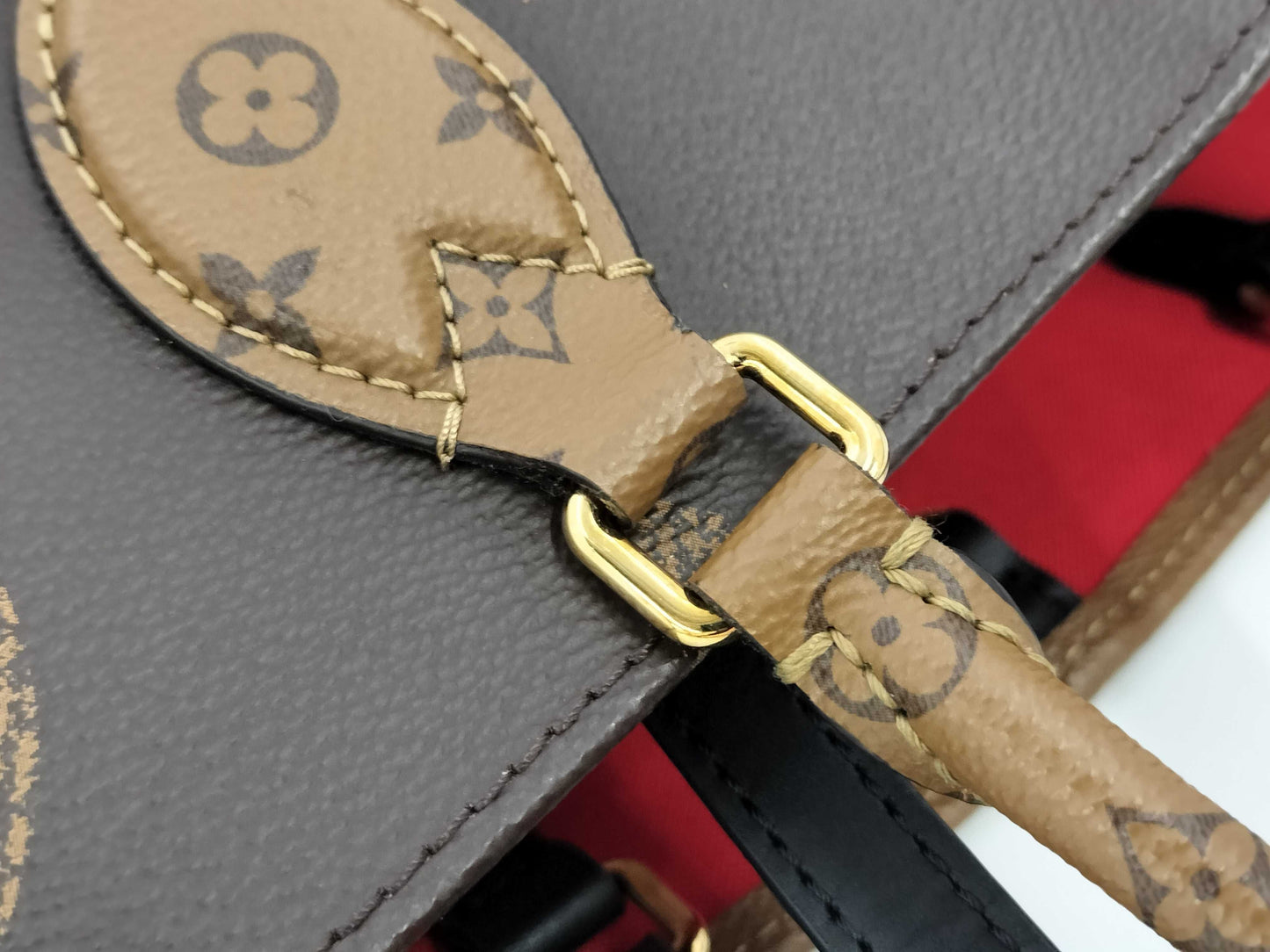 LOUIS VUITTON Monogram On-the-Go Handbag Tote Bag