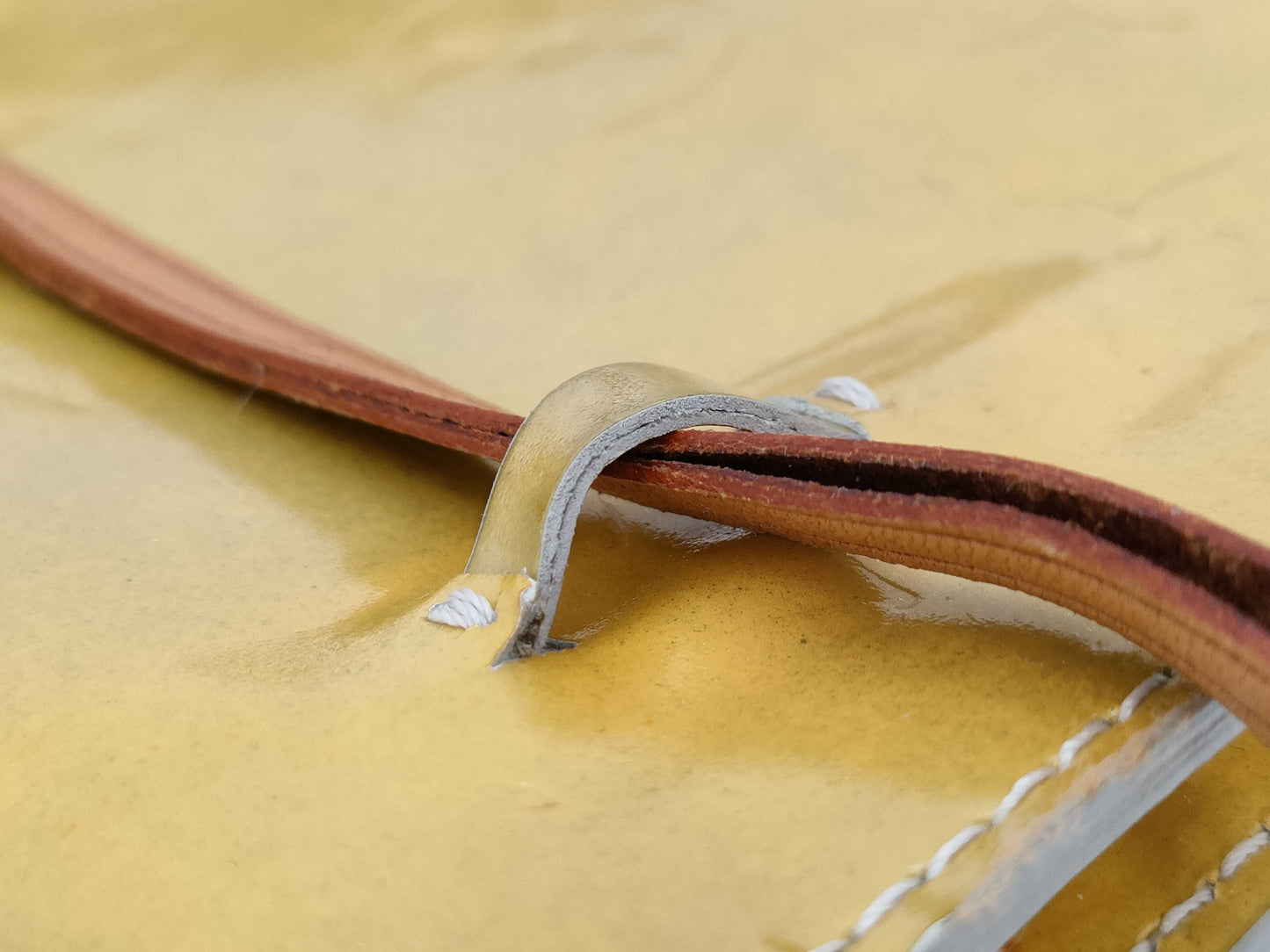 LOUIS VUITTON Louis Vuitton Verni Mini Shoulder Bag Yellow Bag