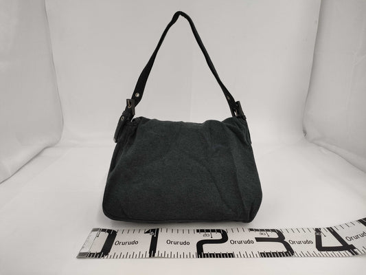 FENDI Mamma Cotton One-Shoulder Bag, Gray