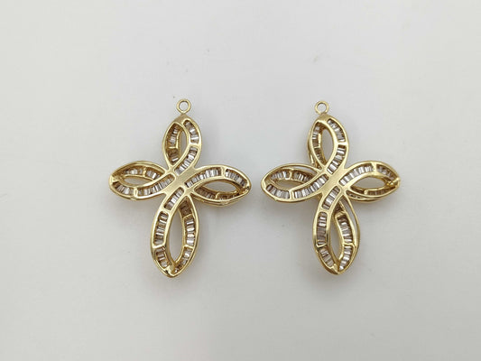 D0.83/0.83ct K18 5.3g Charm