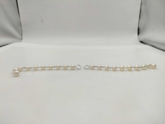 Pearl diameter: Approx. 7.0-7.5mm, Metal, 12.5g, Charm