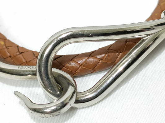 HERMES Jumbo Bracelet, Gold, Sterling Silver Hardware, Bracelet/Bangle