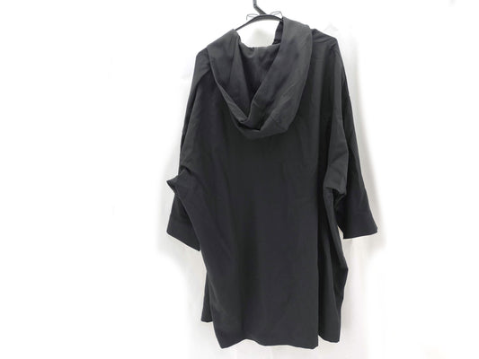 Yohji Yamamoto +NOIR Yohji Yamamoto Plus Noir Gaba Hoodie Black Top