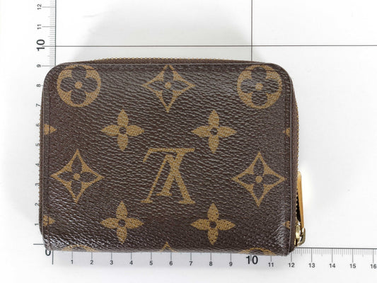 LOUIS VUITTON Monogram Zippy Coin Purse Wallet Coin Case