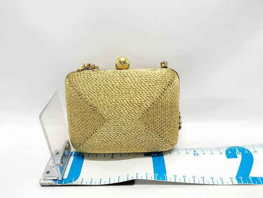 CHANEL Mesh Chain Shoulder Bag in Gold