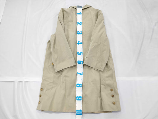 CHANEL Coco Button Lined Long Coat, Size 40
