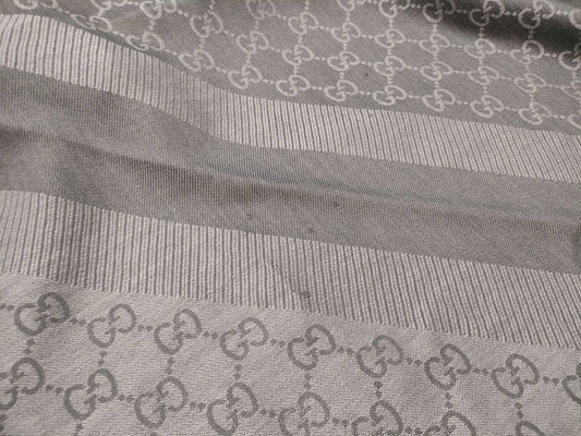 GUCCI Gucci Stole Gray Scarf
