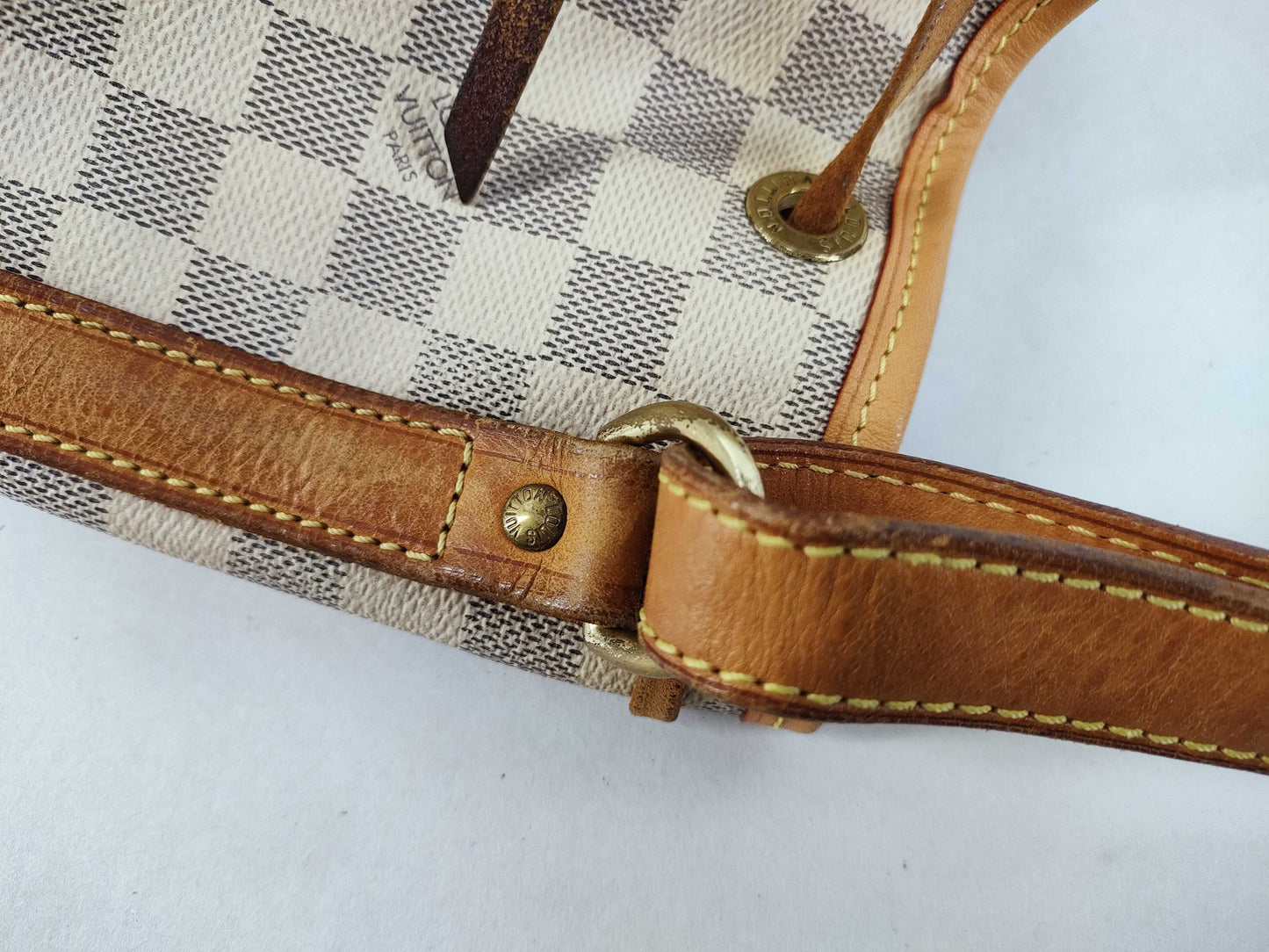 LOUIS VUITTON Damier Azur Louis Vuitton Damier Azur Noe N42222 AR3102 Shoulder Bag