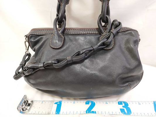 LOEWE Fiesta 2-way handbag in black leather