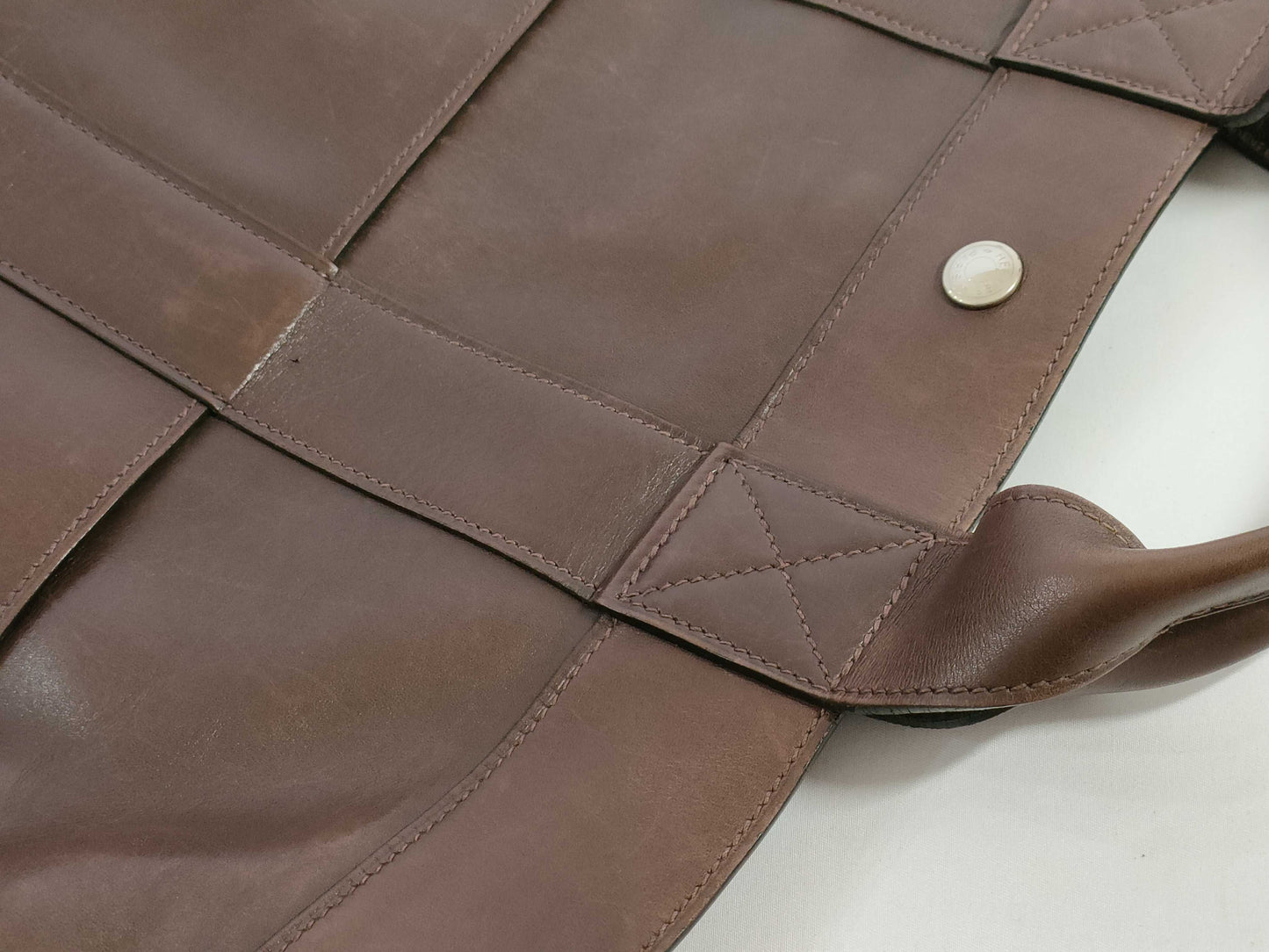 HERMES Foultou Leather Foultou Tote Bag Tote Bag