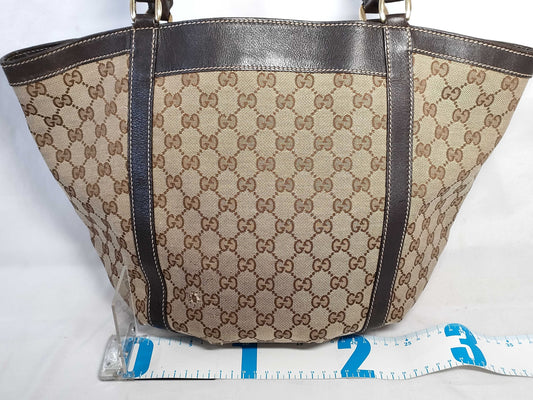 GUCCI GG Canvas Abbey Tote Bag