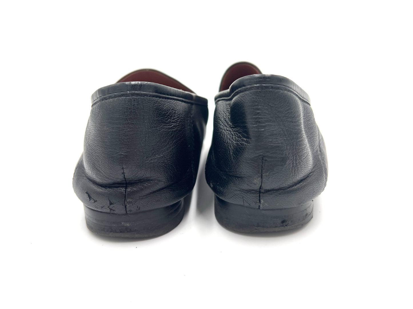 COACH Leather Horsebit Loafers, Black, Size 37.5