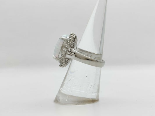 OP 5.89ct D 0.56ct PT900 11.8g Ring