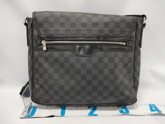 LOUIS VUITTON Damier Graphite Flap Crossbody Bag Shoulder Bag