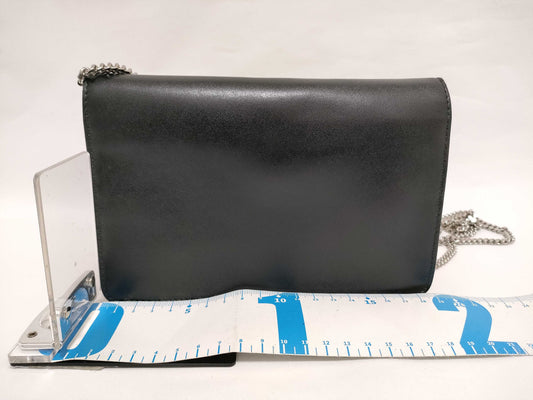 FENDI Chain Wallet Multi-Stud Leather Wallet