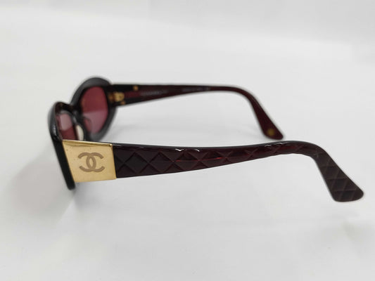 CHANEL Coco Mark Matelasse Sunglasses Sunglasses and Glasses